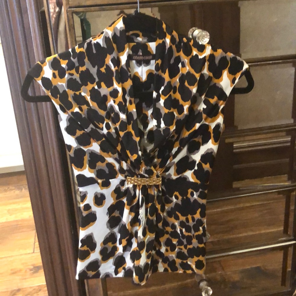 Roberto Cavalli Leopard print shirt